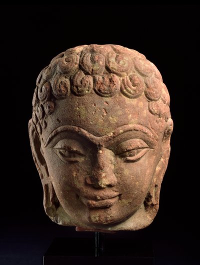 Head of a Jain Tirthankara, Mathura Region, Kushan period, 3rd-4th century AD by Indian School