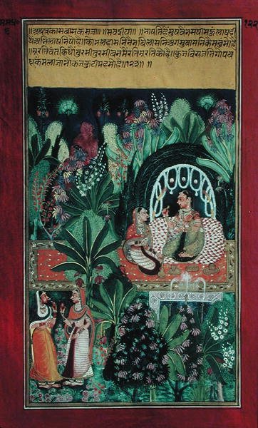 Hervine Waiting for Her Lover, Rajasthan by Indian School