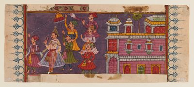 Holymen and Courtiers Assemble Before a Prince by Indian School