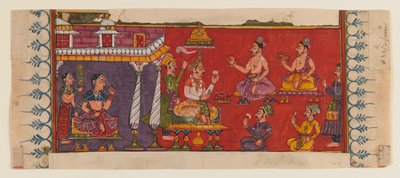 Holymen and Courtiers Assemble Before a Prince by Indian School