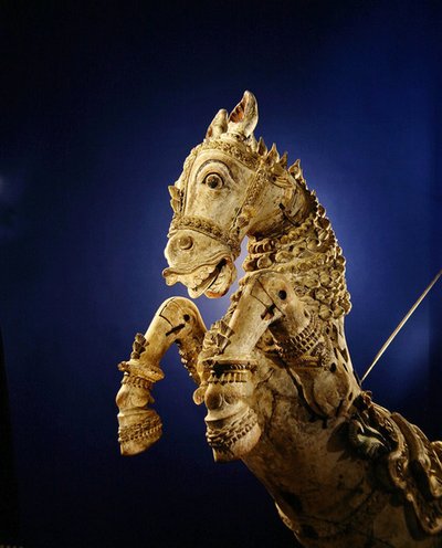 Horse, from Ritual Temple Chariot by Indian School