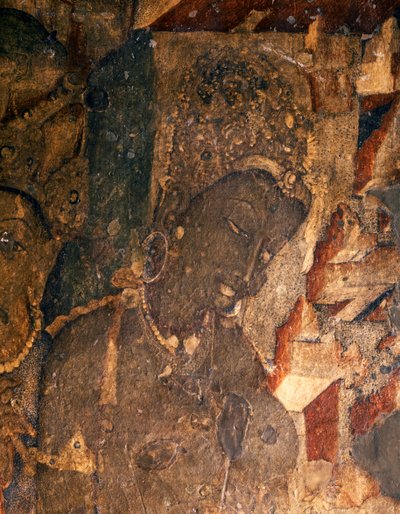 Indian Art: Fresco in the Buddhist Cave No. 19, 2nd Century BC by Indian School