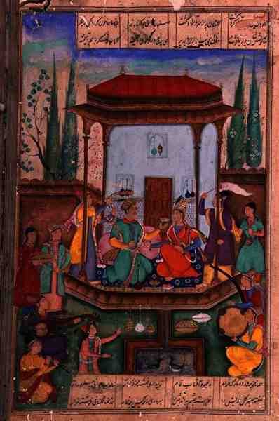 Iskandar Enthroned, folio 88a, from 