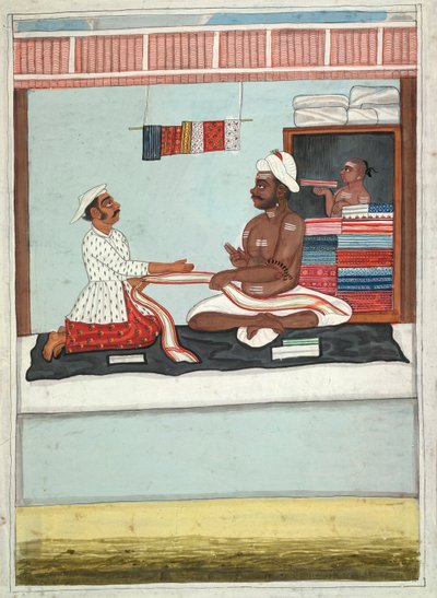 Cloth Merchant, c.1800 by Indian School