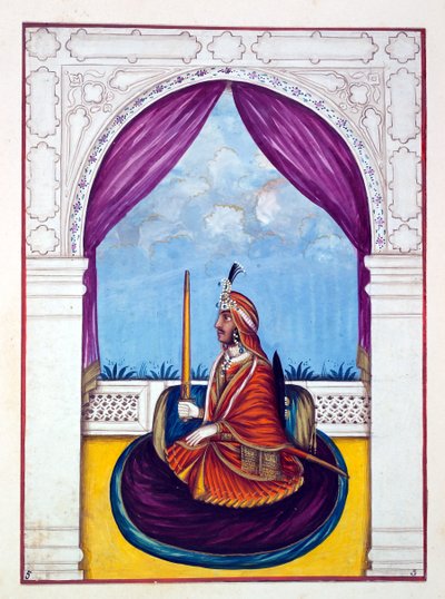 Maharajah Nao Nihal Singh, from The Kingdom of the Punjab, Its Rulers and Chiefs, Volume I, a Volume of 27 Watercolour Studies by an Unidentified Indian Artist (c.1840) by Indian School