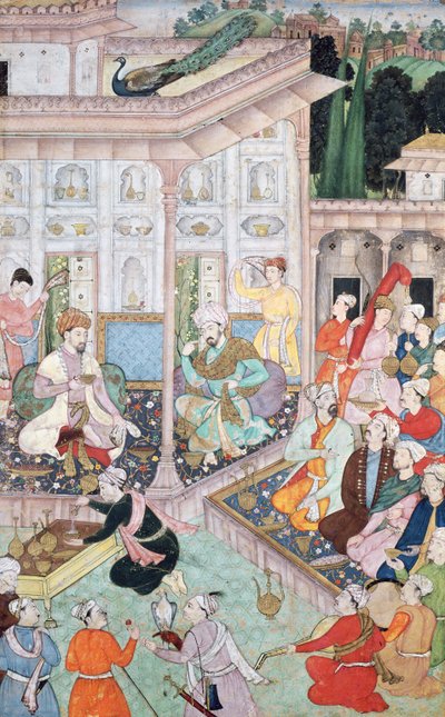 Meeting between Babur and Bedi Az Zaman Mirza, 16th-17th century by Indian School