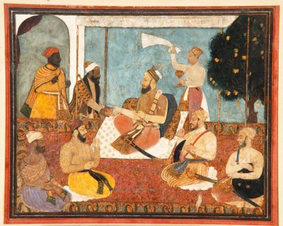 Muhammad Adil Shah Selects a Jewel, c.1650 by Indian School