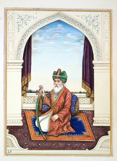 Nawab Mozaffir Khan (Multani), from The Kingdom of the Punjab, its Rulers and Chiefs, volume II by Indian School