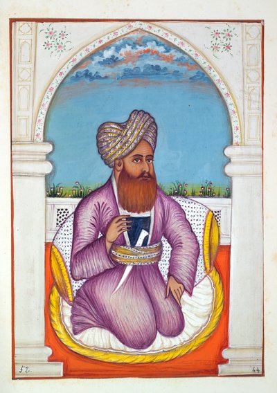 Nawab Pir Mohammad Khan, from The Kingdom of the Punjab, its Rulers and Chiefs, volume II by Indian School