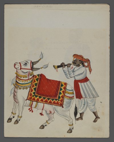 One of a set of nine images showing Indians in different professions by Indian School