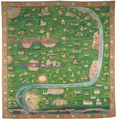 Pilgrimage Map of Vraj by Indian School