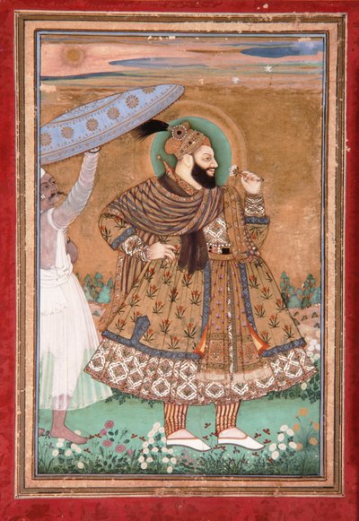 Portrait of Sultan Abul Hasan of Golconda, Standing by Indian School