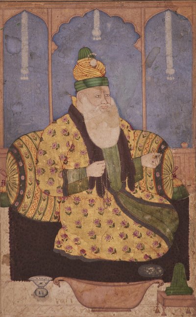 Portrait of a Sufi Sheikh by Indian School
