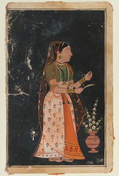 Portrait of a Woman by Indian School