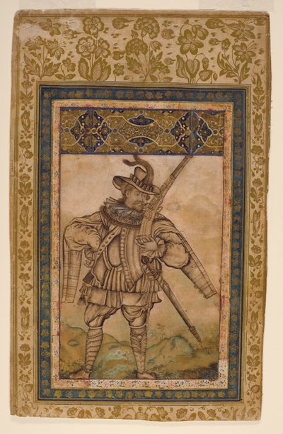 Portrait of the Portuguese Admiral Albuquerque by Indian School