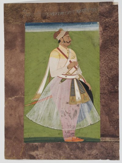 Portrait of the Rathor Chief Bhagwan Das, of the Mertia Clan of Rian, Jodhpur by Indian School