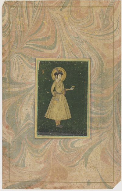Princess with wine cup by Indian School
