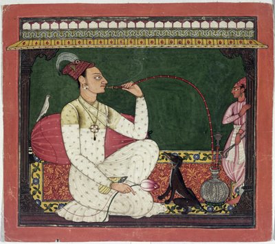 Raja Medini Pal, Basohli, Himachal Pradesh, Pahari School by Indian School
