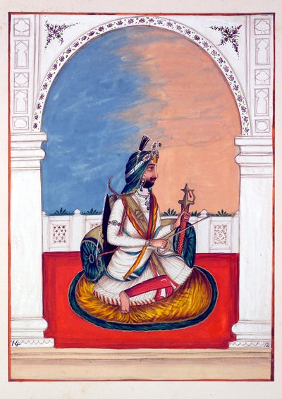Rajah Hira Singh, from The Kingdom of the Punjab, its Rulers and Chiefs, volume I by Indian School