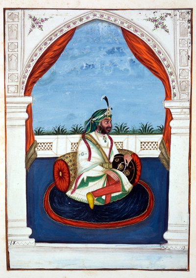 Rajah Lal Singh, from The Kingdom of the Punjab, its Rulers and Chiefs, volume I by Indian School