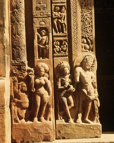 Relief from the entrance of the Temple of Vishnu by Indian School