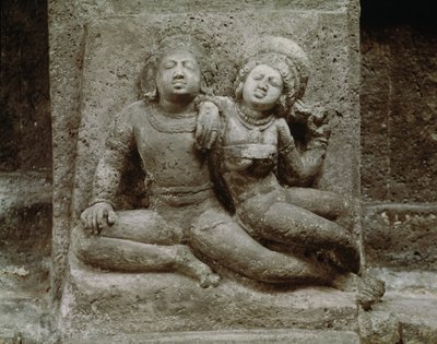 Relief of a Mithuna couple, from Cave 4 by Indian School