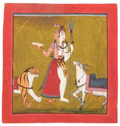 Shiva Ardhanarishvara by Indian School