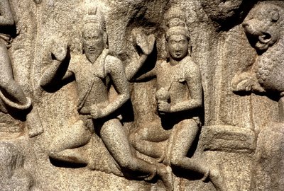 Shiva bestowing a gift (detail) by Indian School
