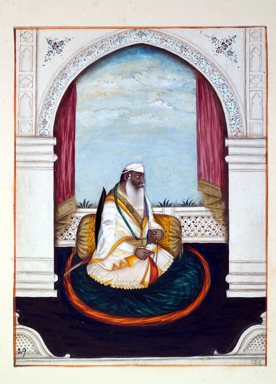 Sirdar Atr Singh, from The Kingdom of the Punjab, its Rulers and Chiefs, volume II by Indian School