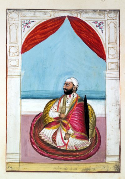 Sirdar Chet Singh, from The Kingdom of the Punjab, its Rulers and Chiefs, volume II by Indian School