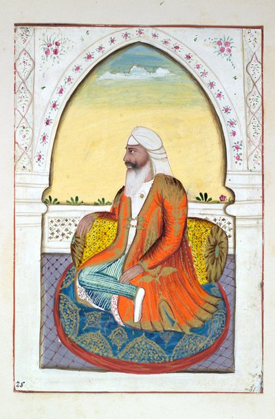 Sirdar Fatteh Singh, from The Kingdom of the Punjab, its Rulers and Chiefs, volume II by Indian School