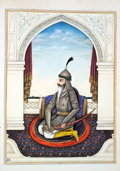 Sirdar Harri Singh, from The Kingdom of the Punjab, its Rulers and Chiefs, volume I by Indian School
