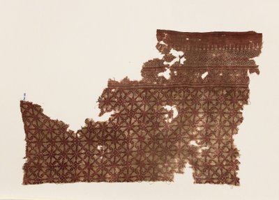 Textile Fragment with Interlocking Spirals by Indian School