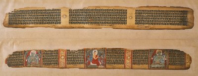 The Buddha Distributes Honey, from a Prajnaparamita Manuscript, West Bengal by Indian School