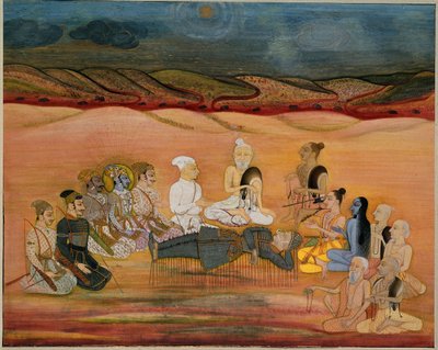 The Death of Bhishma, Mortally Wounded by Arjuna