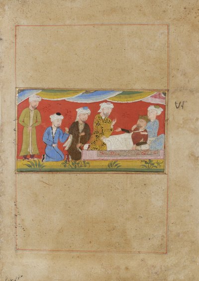 The ailing Alexander dictates his will by Indian School