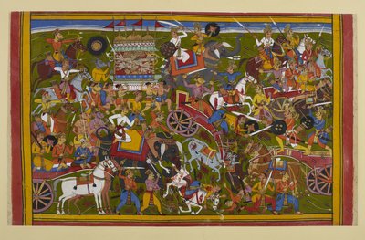 The Gods and Demons Battle Fiercely; Vasu Duels and Defeats Sumali, Ravana