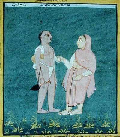 Two Digambara Jains, Religious Mendicants, Udaipur, c.1810-20 by Indian School