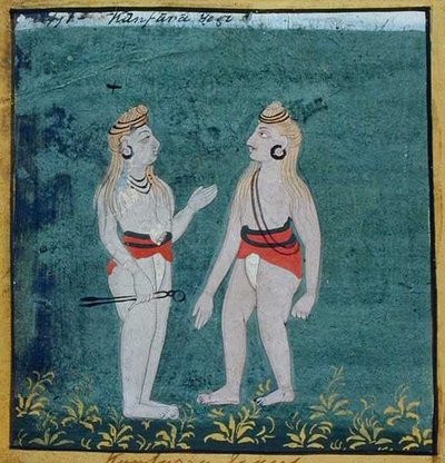Two Split-Eared Yogis, Religious Mendicants, Udaipur by Indian School