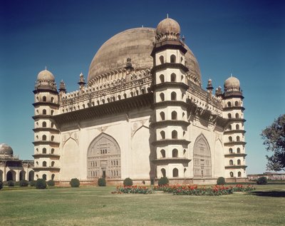 View of the Gol Gumbaz, Mausoleum to Mohammed Adil Shah II Built in 1659 by Indian School