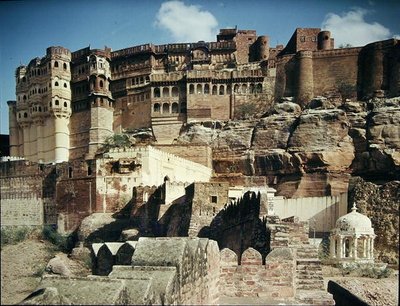 View of the Mehrangarh Fort by Indian School