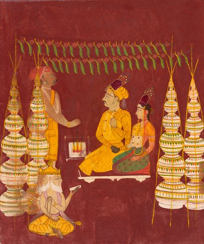 Wedding Ceremony in the Presence of Brahma by Indian School
