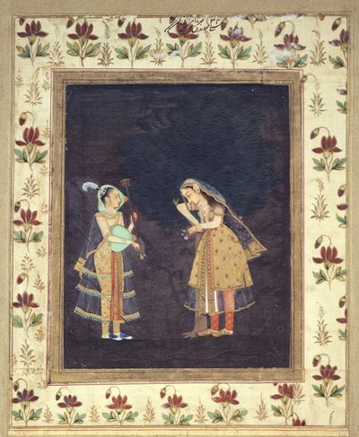 Woman listening to music by Indian School