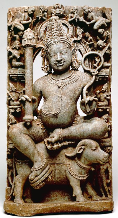 Yama, from Bhubaneswar, Odisha, 1100 AD by Indian School