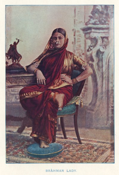 Indian Natives: Brahman Lady by Indian photographer