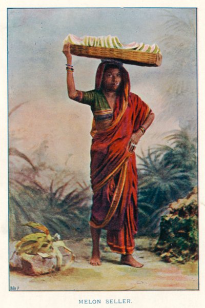Indian Natives: Melon Seller by Indian photographer