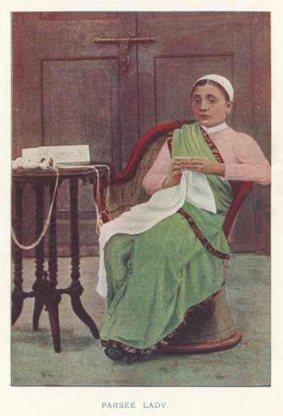 Indian Natives: Parsee Lady by Indian photographer