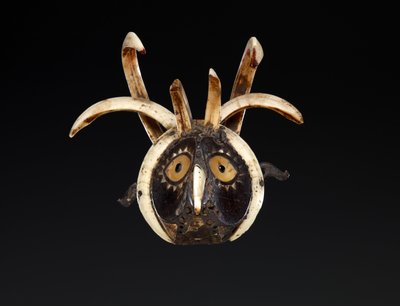 Mouth mask probably depicting the head of a rooster by Indonesian School