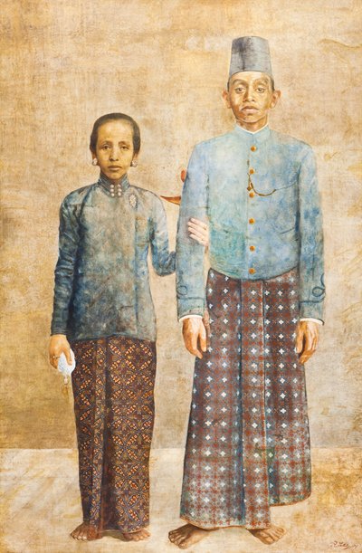 Portrait of a Javanese Nobleman and his Wife, c.1837 by Indonesian School