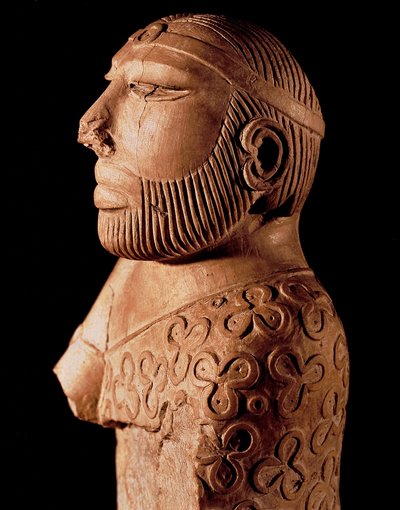 Civilization of the Indus Valley: Wooden Bust of King Priest by Indus Valley Civilization